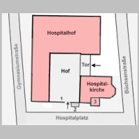 Schemagrundriss der Hospitalkirche und des Hospitalhofes in Stuttgart, 2014, (Wikipedia).jpg